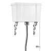 Burlington Regal High Level Raised Height Toilet with White Ceramic Cistern profile small image view 3 