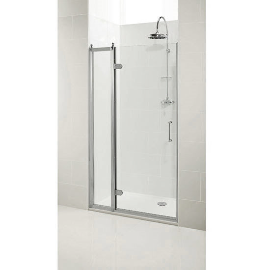 Burlington Traditional Recessed Hinged Shower Door with 1 x Inline