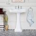Burlington Victorian Large Basin and Pedestal - Various Tap Hole Options profile small image view 2 