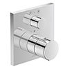 Duravit C.1 Square Thermostatic Shower Mixer with Diverter for Concealed Installation - Chrome - C14200013010 profile small image view 1 