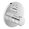 Duravit C.1 Round Thermostatic Shower Mixer with Diverter for Concealed Installation - Chrome - C14200014010 profile small image view 1 