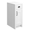 Chatsworth White Cupboard Unit 300mm Wide x 435mm Deep with Matt Black Handles profile small image view 1 
