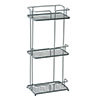 Cruze Grey 3-Tier Freestanding Shower Caddy profile small image view 1 