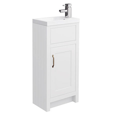Chatsworth Traditional White Small Vanity - 400mm Wide