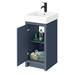 Chatsworth Traditional Blue Vanity - 425mm Wide with Matt Black Handle profile small image view 2 
