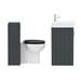 Chatsworth Traditional Graphite Sink Vanity Unit + Toilet Package profile small image view 6 