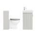 Chatsworth Traditional Grey Sink Vanity Unit + Toilet Package profile small image view 6 