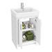 Chatsworth Traditional White Sink Vanity Unit + Toilet Package profile small image view 3 