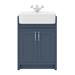 Chatsworth Traditional Blue Semi-Recessed Vanity - 600mm Wide profile small image view 5 