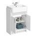 Chatsworth Traditional White Semi-Recessed Vanity - 600mm Wide profile small image view 3 