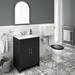 Chatsworth Graphite 610mm Vanity with White Marble Basin Top profile small image view 5 