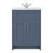 Chatsworth Blue 610mm Vanity with White Marble Basin Top profile small image view 2 