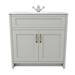 Chatsworth Grey 810mm Vanity with White Marble Basin Top profile small image view 4 