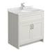 Chatsworth Grey 810mm Vanity with White Marble Basin Top profile small image view 6 