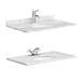 Chatsworth White 810mm Vanity with White Marble Basin Top profile small image view 4 