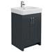 Chatsworth Traditional Graphite 560mm Vanity Sink + 300mm Cupboard Unit profile small image view 3 