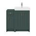 Chatsworth Traditional Green 560mm Vanity Sink + 300mm Cupboard Unit profile small image view 5 