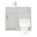 Chatsworth Traditional Cloakroom Vanity Unit Suite - Grey profile small image view 4 