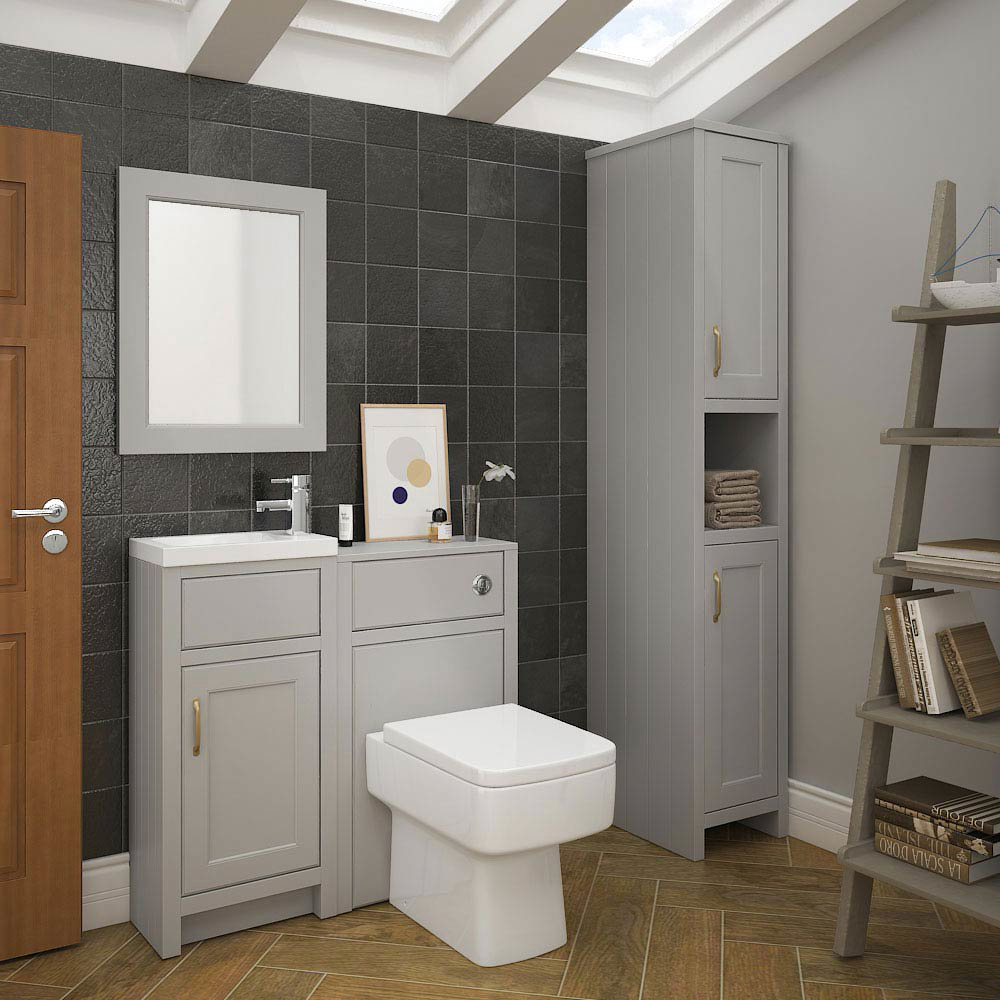 Chatsworth Traditional Grey Cloakroom Suite At Victorian Plumbing