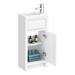 Chatsworth Traditional Cloakroom Vanity Unit Suite - White profile small image view 2 