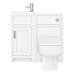 Chatsworth Traditional Cloakroom Vanity Unit Suite - White profile small image view 4 