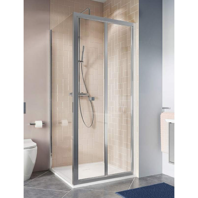 Crosswater Clear 6 Silver Bi-fold Shower Door