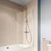 Crosswater 800mm Clear 6 Hinged Square Bath Screen - CABSSC0800 profile small image view 3 
