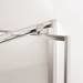 Crosswater Clear 6 Silver Pivot Shower Door profile small image view 7 