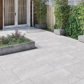 Carmona Grey Outdoor Stone Effect Floor Tile - 600 x 900mm