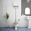 Carlton Traditional High Level Toilet with Soft Close Seat - Various Colour Options profile small image view 1 