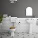 Carlton Traditional Low Level Toilet with Soft Close Seat - Various Colour Options profile small image view 7 