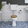 Carlton Traditional Low Level Toilet with Soft Close Seat - Various Colour Options profile small image view 1 