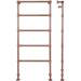 Castleford Traditional Copper 1550 x 626mm Steel Towel Rail profile small image view 2 