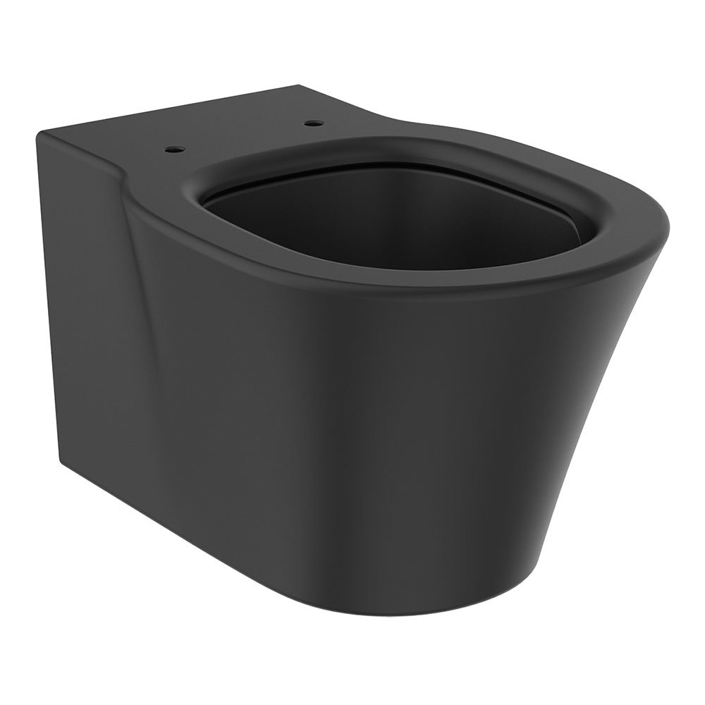 Ideal Standard Connect Air Silk Black AquaBlade Wall Hung Toilet + Soft