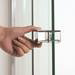 Crosswater Clear 6 Single Sliding Shower Door profile small image view 5 