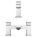 Cast Modern Bathroom Tap Package (Bath + Basin Tap) profile small image view 5 