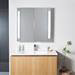 Crosswater - 800mm Illuminated Aluminium Mirrored Cabinet with Shaving Socket - CB8080AL profile small image view 4 