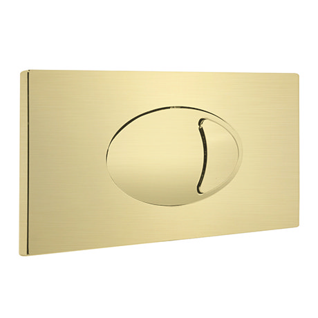 Cruze Large Push Button Plate Brushed Brass