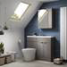 Hudson Reed 1100mm Grey Avola Compact Combination Unit (600 Vanity + 500 WC unit) profile small image view 3 