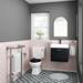 Chatsworth Graphite Cloakroom Suite (Wall Hung Vanity Unit + Close Coupled Toilet) profile small image view 6 