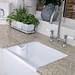 Rangemaster Classic Belfast Ceramic Kitchen Sink 595 x 455mm profile small image view 2 
