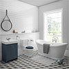 Chatsworth Blue Close Coupled Roll Top Bathroom Suite profile small image view 1 