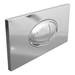 Cruze Large Chrome Push Button Plate profile small image view 3 