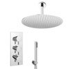 Cruze Shower Package (inc. 400mm Ceiling Mounted Head + Wall Mounted Handset) profile small image view 1 
