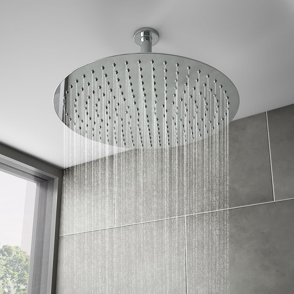 Cruze Shower Package (Inc. 400mm Ceiling Mounted Round Head + Wall