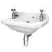 Carlton Traditional Cloakroom Suite - Close Couple Toilet & Wall Hung Basin profile small image view 5 