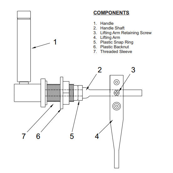 Heritage Deco Cistern Lever Online At Victorian Plumbing.co.uk Now