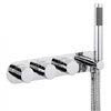 Crosswater Central Thermostatic Shower Valve with 3 Way Diverter & Shower Kit - CE3701RC profile small image view 1 