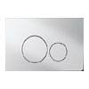 Crosswater Central Chrome Dual Flush Plate - CEFLUSHC+ profile small image view 1 
