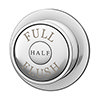 Chatsworth Traditional Dual Flush Push Button - Chrome profile small image view 1 